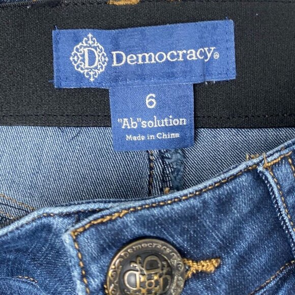 Democracy Womens Jeans Size 6 Lot of Two "Ab"Solution" Straight Slim Casual - Picture 13 of 16